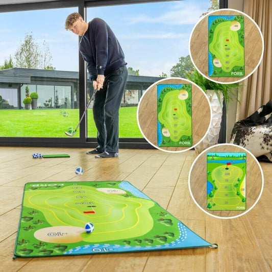 Golf spel - träningsmatta 80x150cm