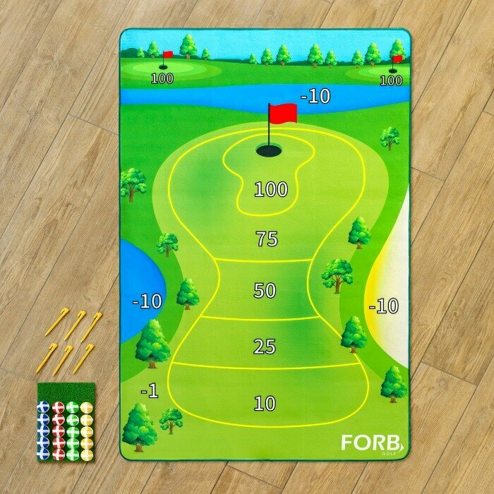 Golf spel - träningsmatta 80x150cm